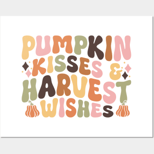 Pumpkin Kisses & Harvest Wishes Posters and Art